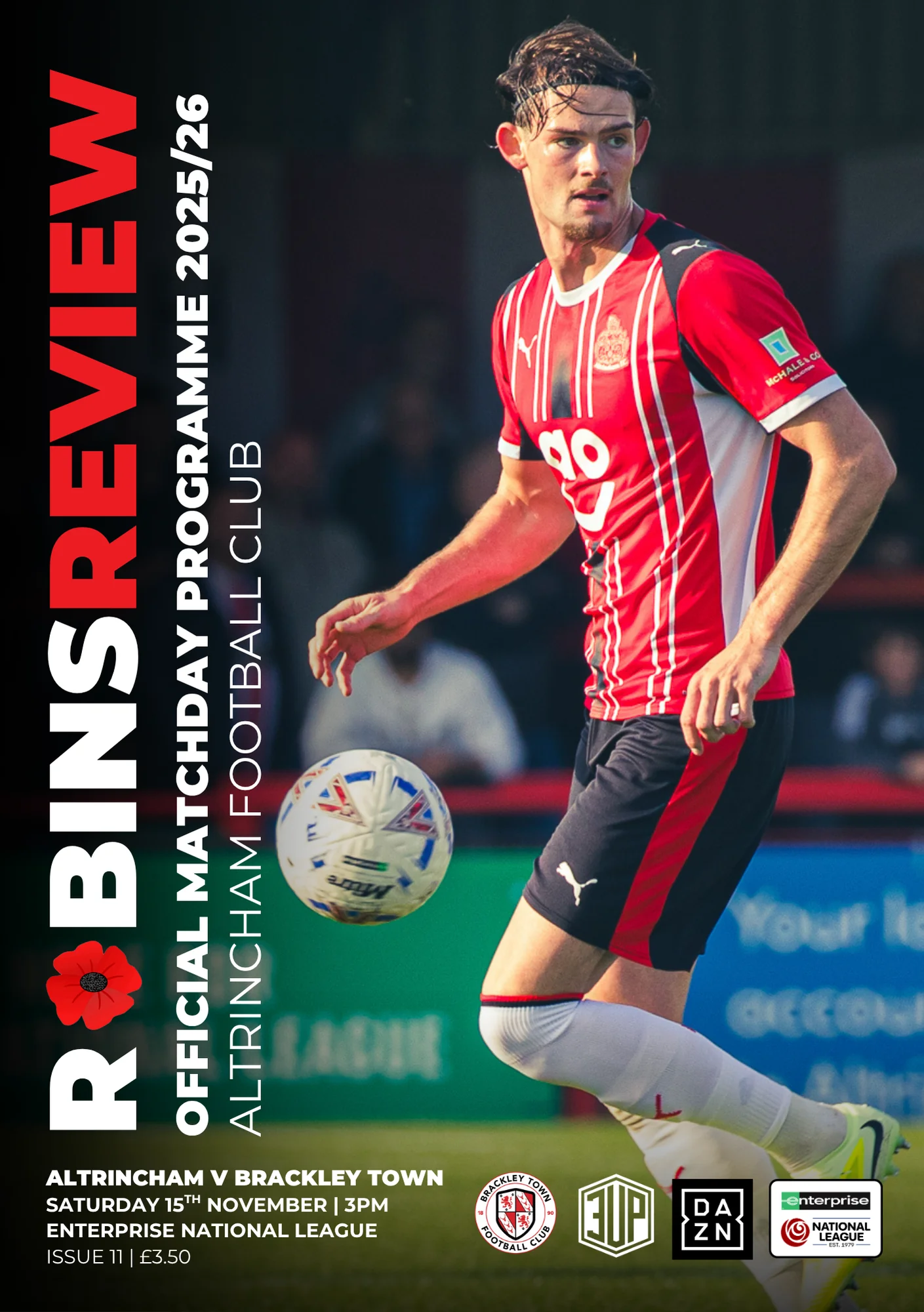 Robins Review Matchday Programme - Altrincham v Brackley Town - Image 2